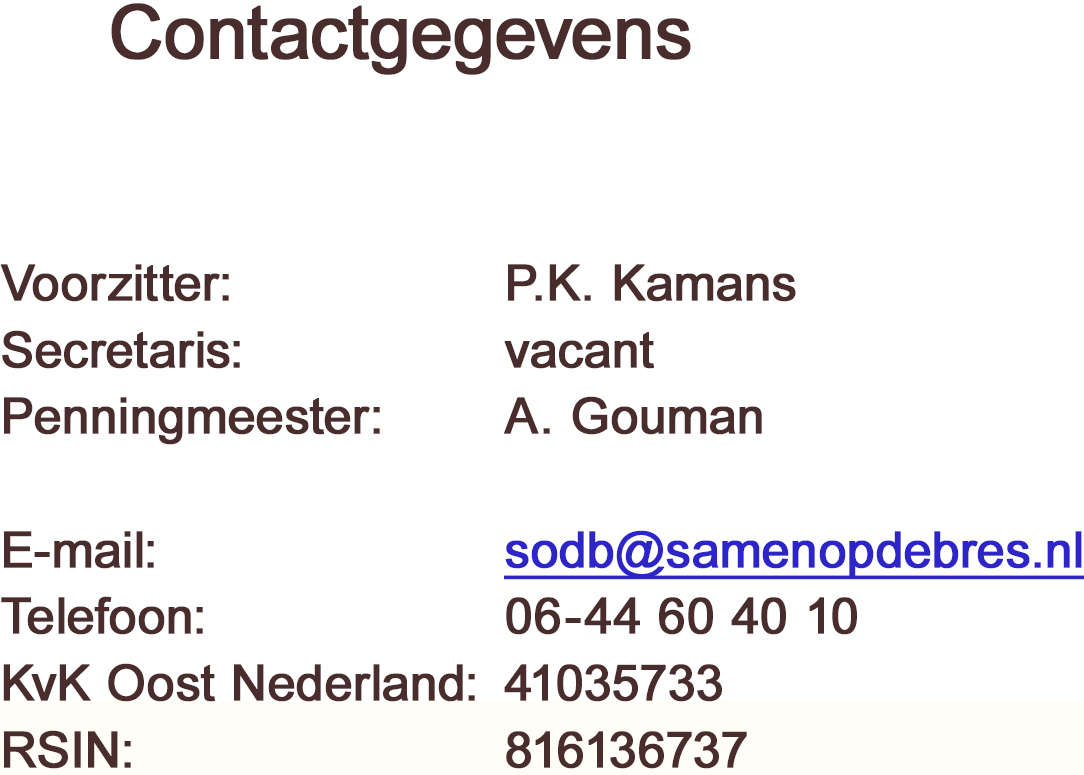 Contactgegevens